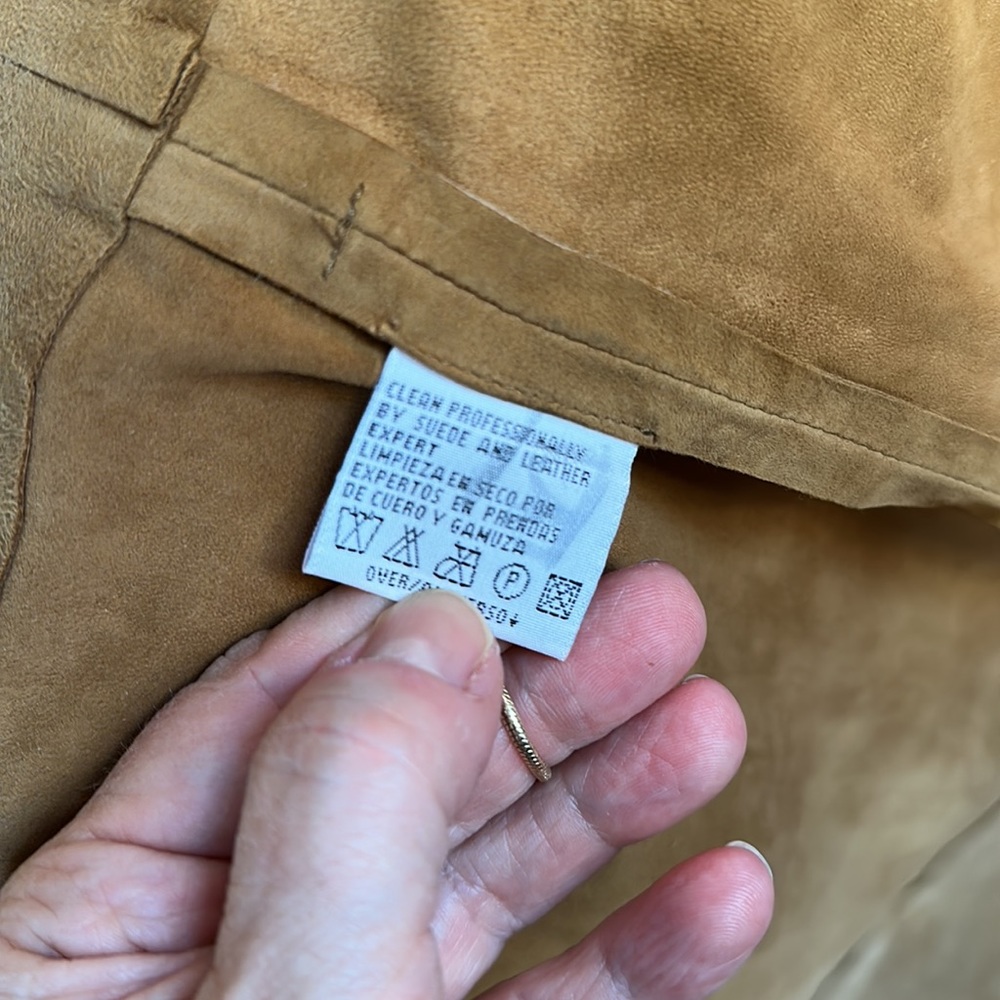 Liz Claiborne Lizwear suede camel/carmel color leather wrap skirt - Picture 10 of 10